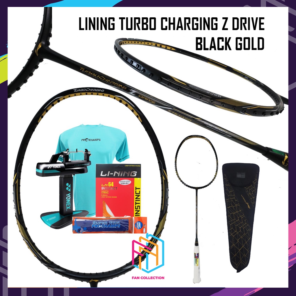 ORIGINAL Turbo Charging Z Drive Badminton Racket LINING | Shopee Singapore