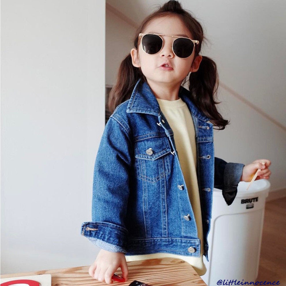 Girls hot sale denim gilet