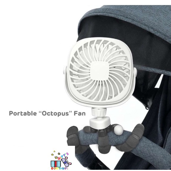 [INSTOCK] 2200MA Stroller fan Tripod Fan Octopus handheld fan | Shopee ...