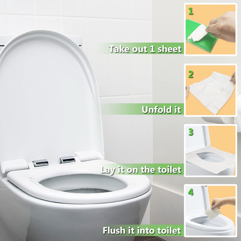 [SG] 10pcs Disposable Toilet Seat Cover/ Waterproof and Flushable