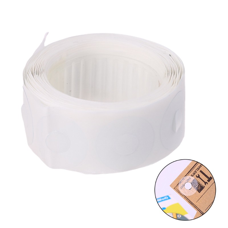 zuoran 250 Pcs/Box Labels Self-Adhesive Hole Punch Protector Loose-Leaf ...