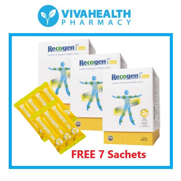 3 x Recogen Gold 300g [FREE 7 Sachets] | Shopee Singapore