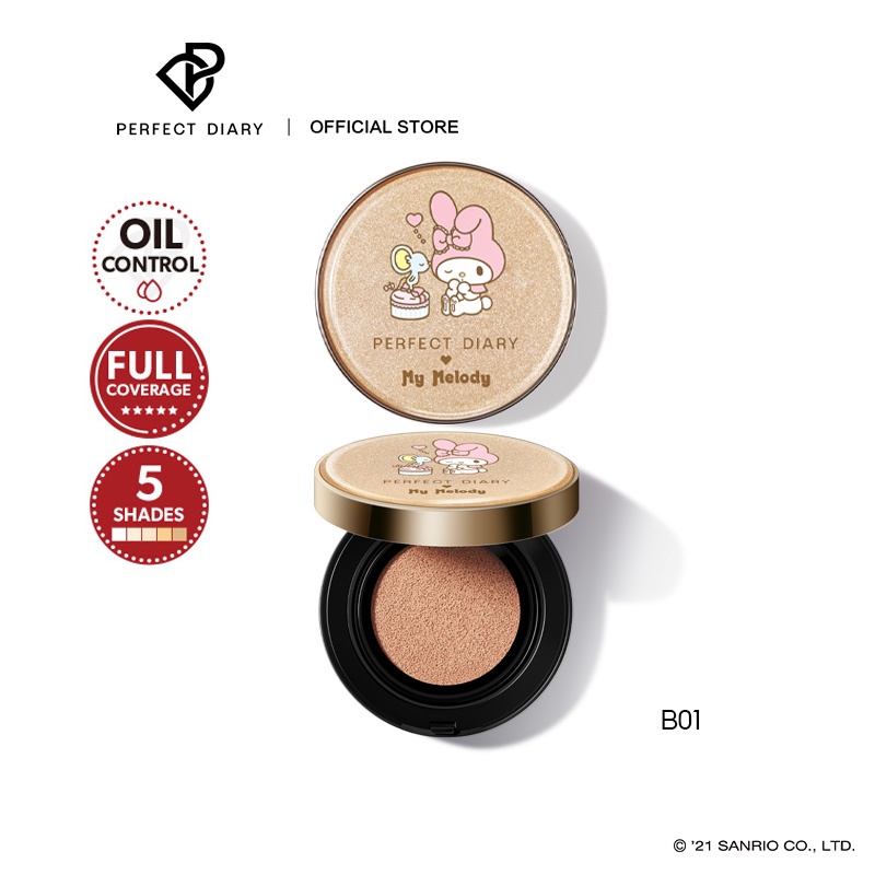 Perfect Diary X Sanrio MagicStay Skin Perfecting Cushion Foundation