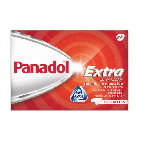 PANADOL EXTRA 120 CAPLETS | Shopee Singapore