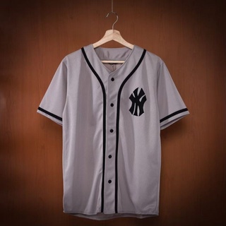 PRIA PUTIH HITAM Baseball jersey baseball Shirt Men Women NY White Black  list