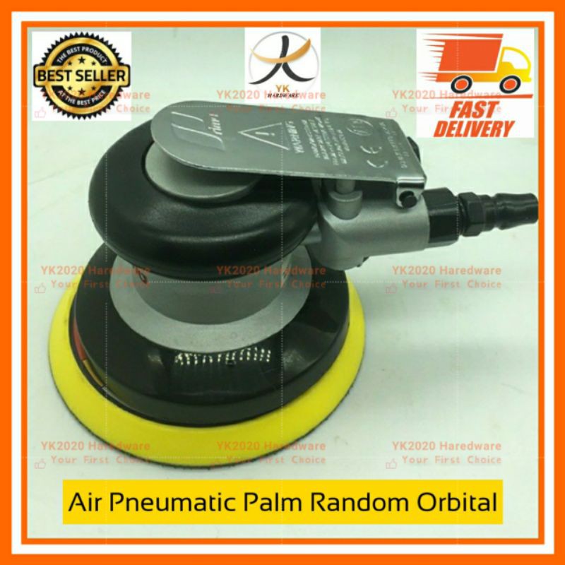 YK Prima 5'' Air Pneumatic Palm Random Orbital Air Sander Polisher ...