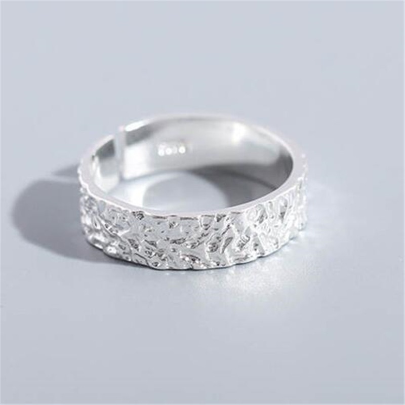 New Handmade Real 100% 925 Sterling Silver Vintage Irregular Texture ...