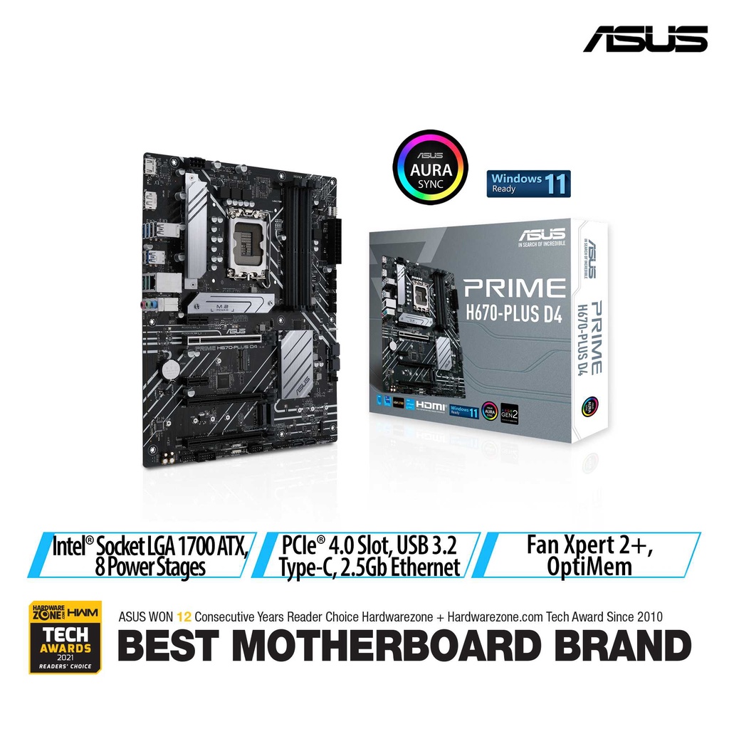 極美品 ASUS H670 PLUS D4 送料込 (動作確認済) PRIME H670-PLUS D4｜マザーボード｜ASUS 日本