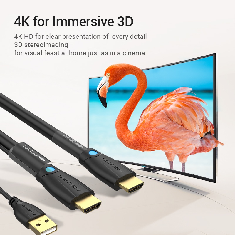 VENTION Kabel HDMI 15m for Structure Cabling Stable 100% Work - Gambar 3