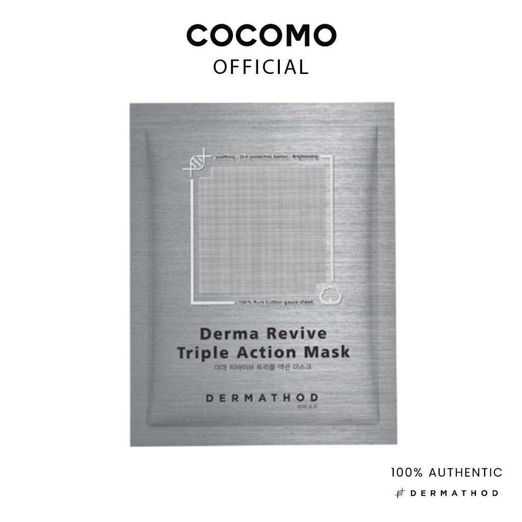 (DERMATHOD OFFICIAL STORE) Derma Revive Triple Action Mask (1 Box = 8 ...