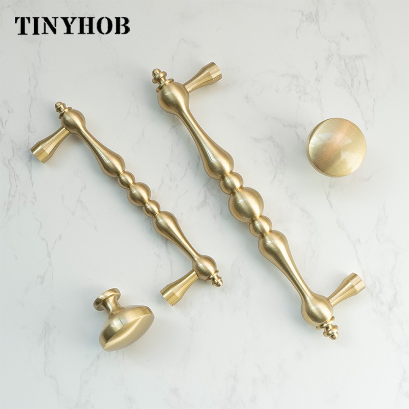 American Style Golden Knobs Solid Brass Knobs and Handle
