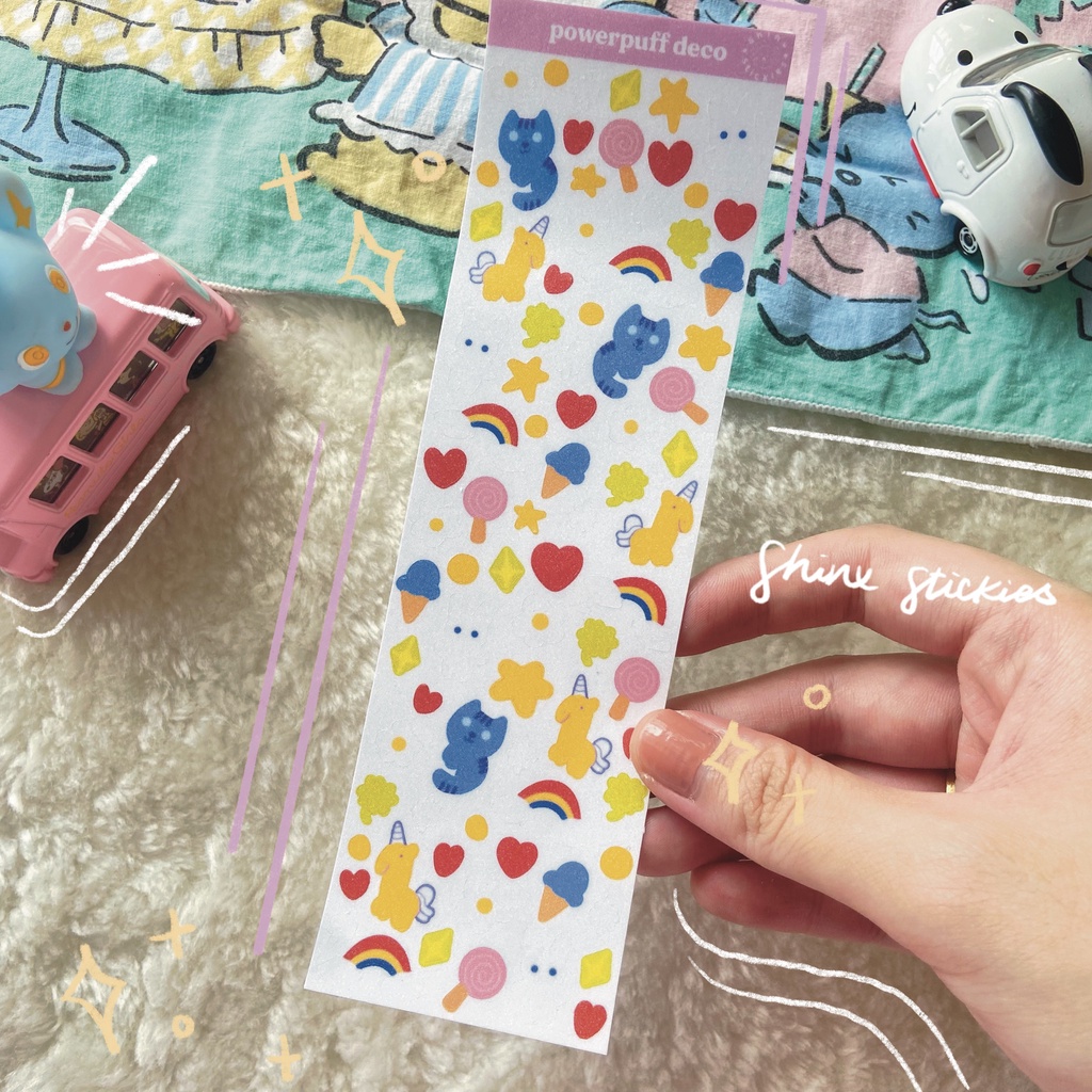 powerpuff deco | by Shinx Stickies | small retro stickers for journals ...