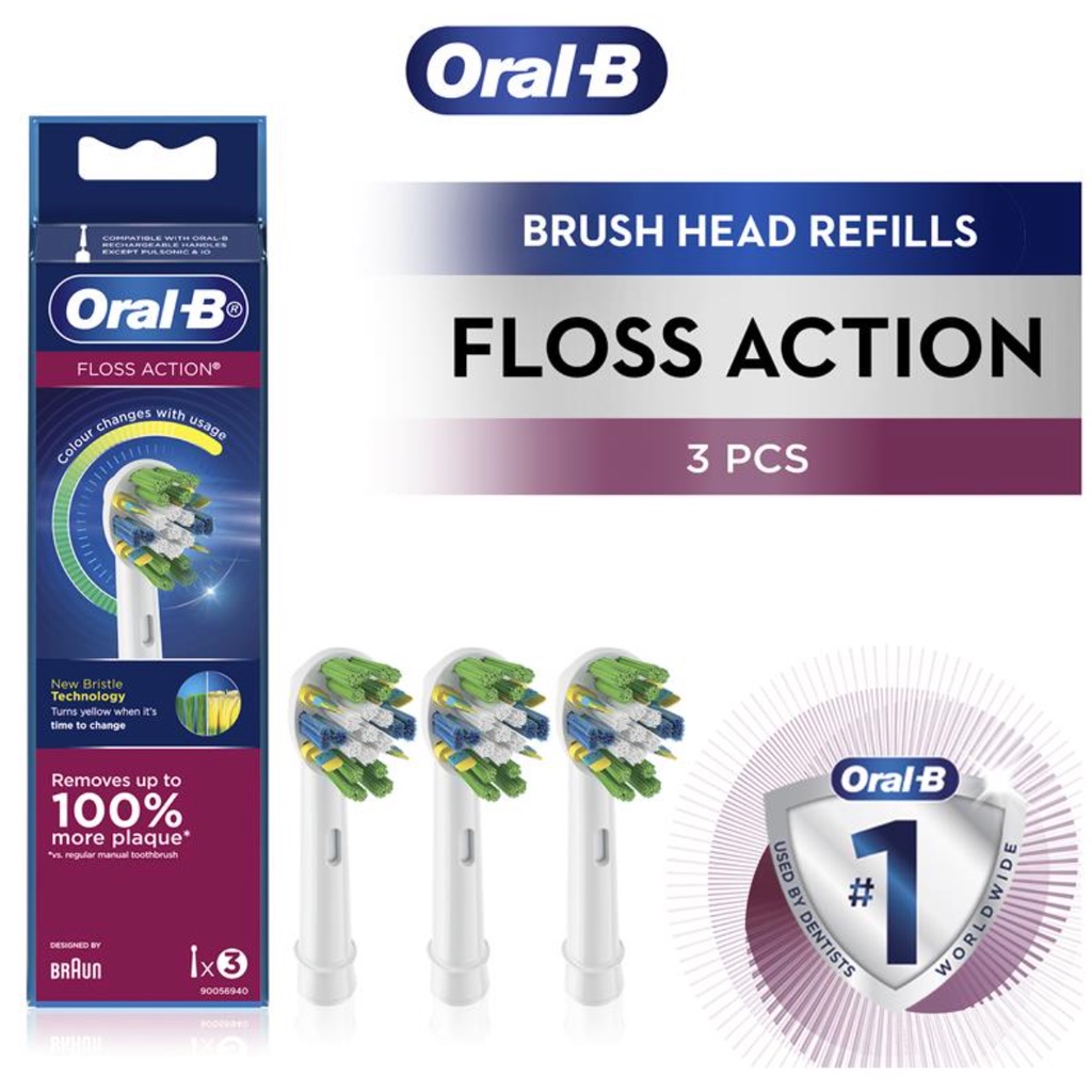 Oral-B Floss Action Clean Electric Tothbrush Refills 20 pack main image 0