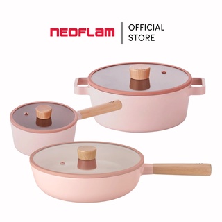 Neoflam Fika IH Induction Pan Pot Grill egg pan Cookware Set of 6P