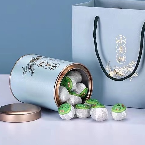 12 YEARS XIN HUI LIME PU'ER TEA /Xiao Qing Gan 12年正新会小青柑普洱茶 220G ...