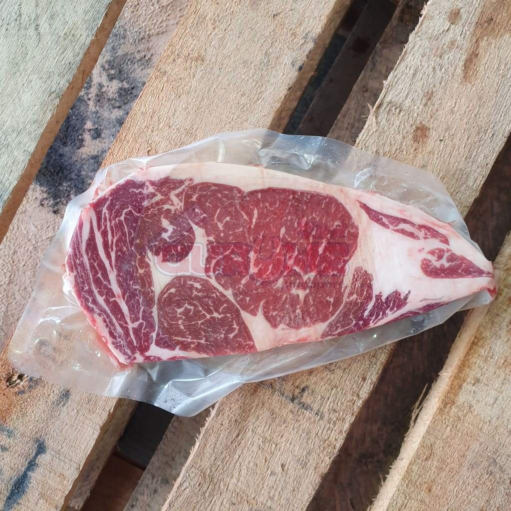 Usda Black Angus Ribeye Lip On Beef Frozen 270 300g Shopee Singapore