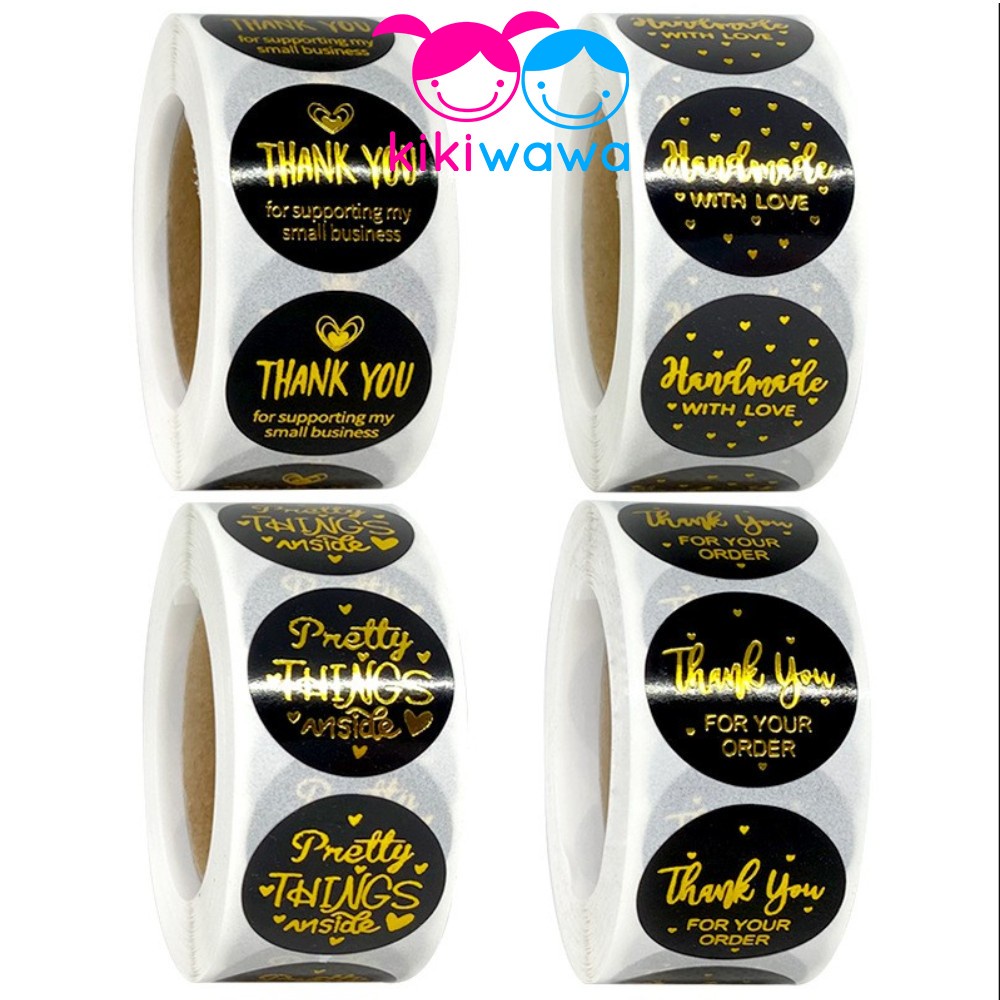 500pcs/roll Thank You For Your Order Sticker Label Scrapbook Stiker ...