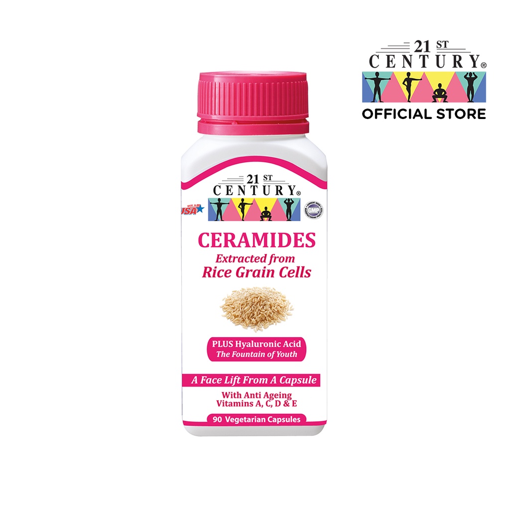 21st Century Ceramides From Rice Cells, Face Lift From A Capsule, 90 Vegetarian Capsules