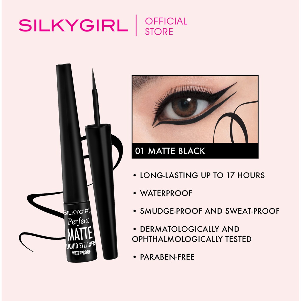 SILKYGIRL Perfect Matte Liquid Eyeliner Shopee Singapore