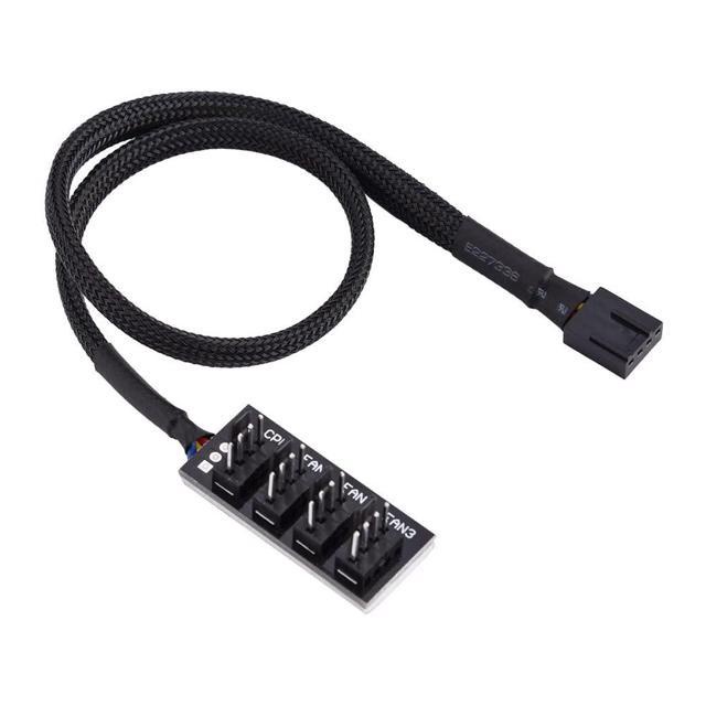 4-Pin Computer CPU/Case Fan Power Multi Splitter Connector Cable ...