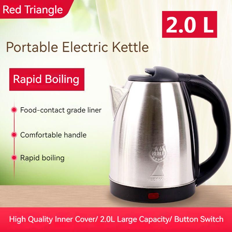 Stainless Steel Double Wall Electric Kettle Water Heater for Tea Coffee  w/Auto Shut-Off and Boil-Dry Protection, 2.3L - AliExpress