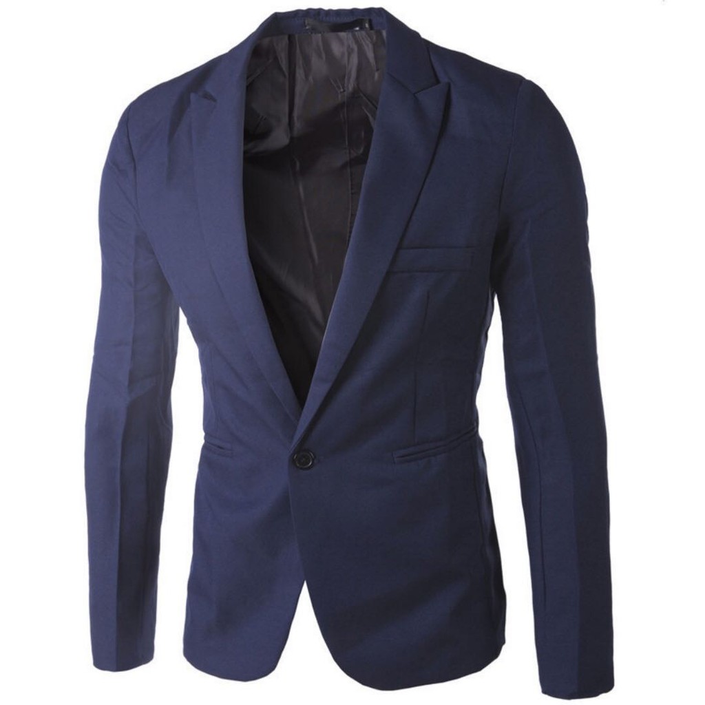 In Stock Formal Navy Blue Blazer Men Shopee Singapore