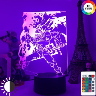 Anime 3d Lamp Demon Slayer Night Light Birthday Manga Gadget Acrylic Lamp  kimetsu no yaiba for Kids Child Bedroom Decor