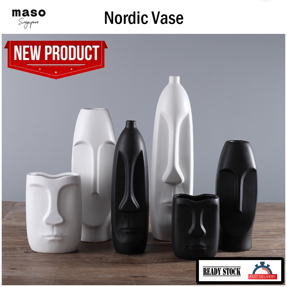 [SG Seller] Ceramic Vase Home Decoration Table Floral Vase Decorative