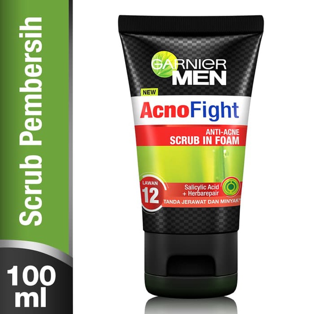 Garnier Men Acno Fight Anti Acne Foam 100ml - Gambar 4