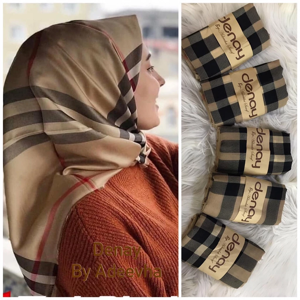 BEST SELLER...!!! Kerudung Segi Empat Lasercut / Hijab Segi Empat Denay Premium - Gambar 2