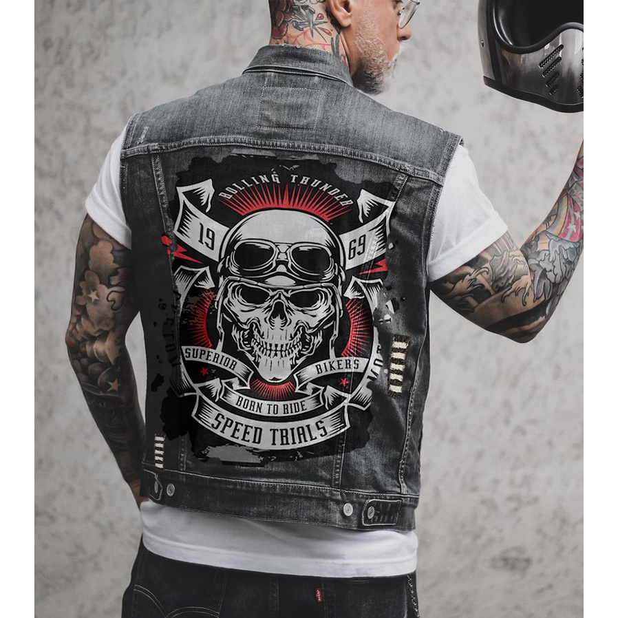 Men's on sale denim vest