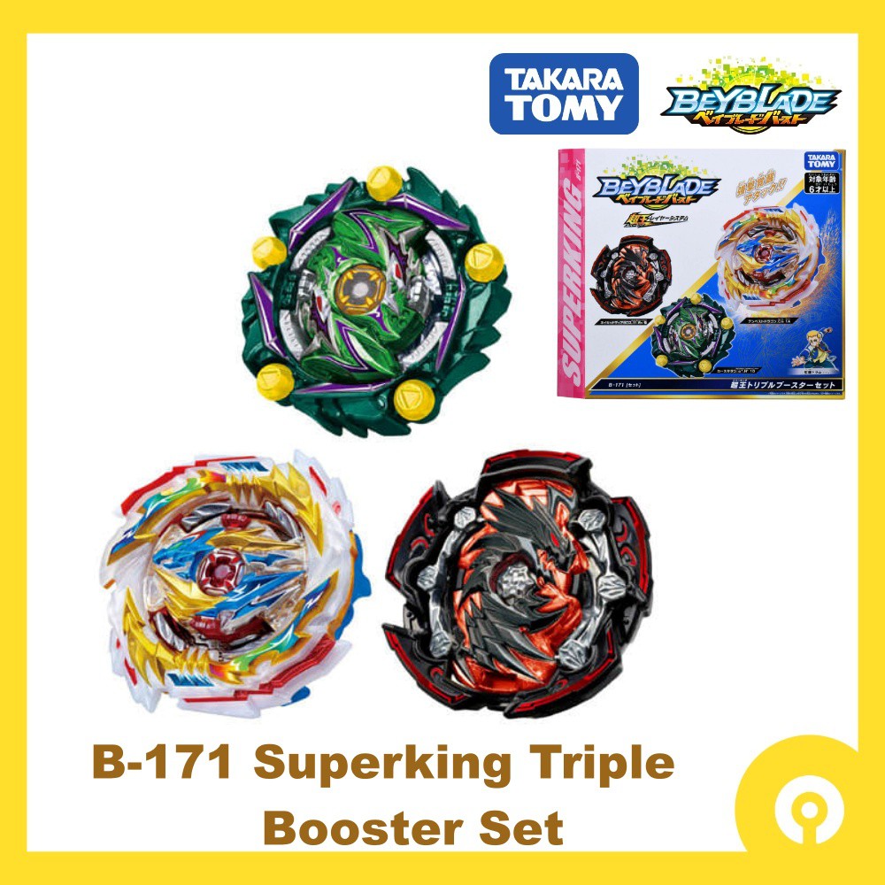 Takara Tomy Beyblade Burst B-171 Superking Triple Booster Set Tempest ...