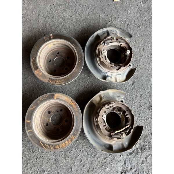ESTIMA ACR30 ALPHARD ANH10 REAR BRAKE SHOE DISC ROTOR SET USED JAPAN ...