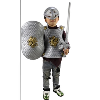 Knight Armor Set For Kids Medieval Shield Playset Toy Knight Gear In  Shining Armor Children Cosplay Costume Accessories