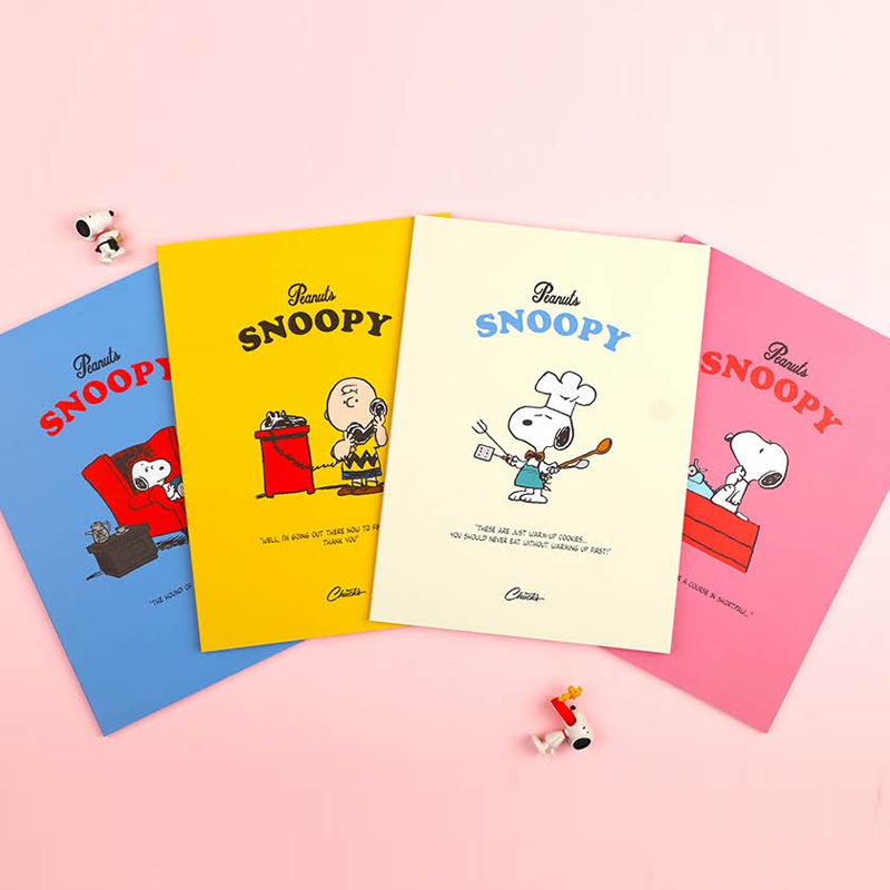 Peanuts Snoopy Charlie Brown Ruled Lined Notebook Notepad Cute Korean ...