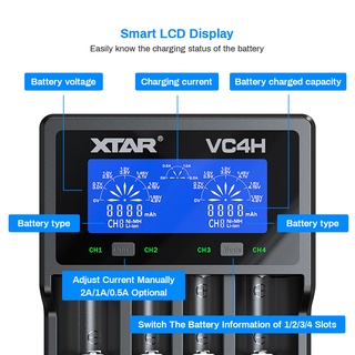 XTAR Legit NEW VC4H Upgrade Version VC4 VC4L 4 Slot 21700 Li-ion ...