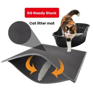 Cat Litter Mat Breathable Anti-flaking Absorbent Deodorant Cat