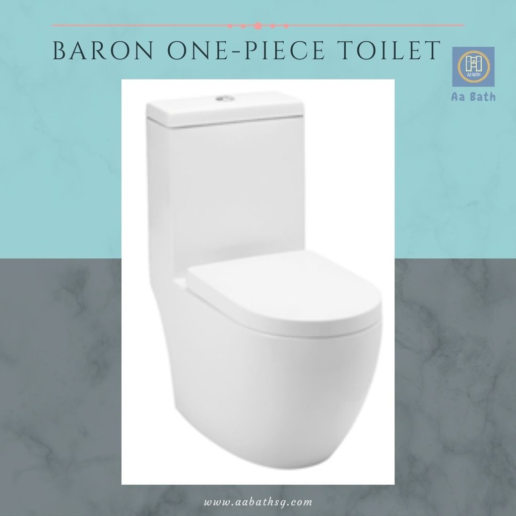 Baron W-888 1-Piece Toilet Bowl - Toilet Bowl Singapore - #1