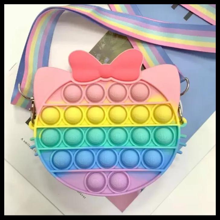 Pop IT Kids BAG/POP IT RAINBOW BAG/POP IT BAG VIRAL FIDGET CUBE