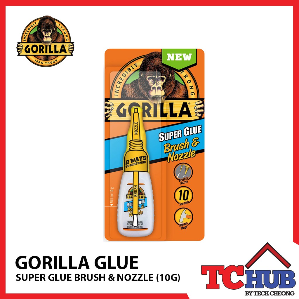 Gorilla] Super Glue 10G Brush and Nozzle