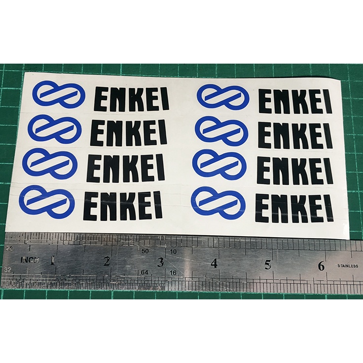 Enkei Rpf1 5x100 Enkei RPF01 Rim Sticker Decals – Set Of 8 Vinyl Die-Cut Replacement Logos Enkei Rp01 - Foto 6