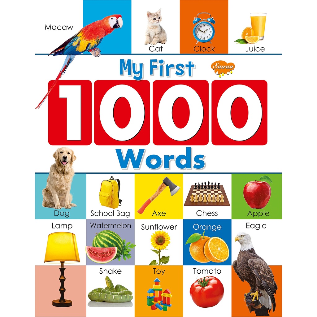 English book/ My First 1000 Words (Hardbound) Hardcover | Shopee Singapore