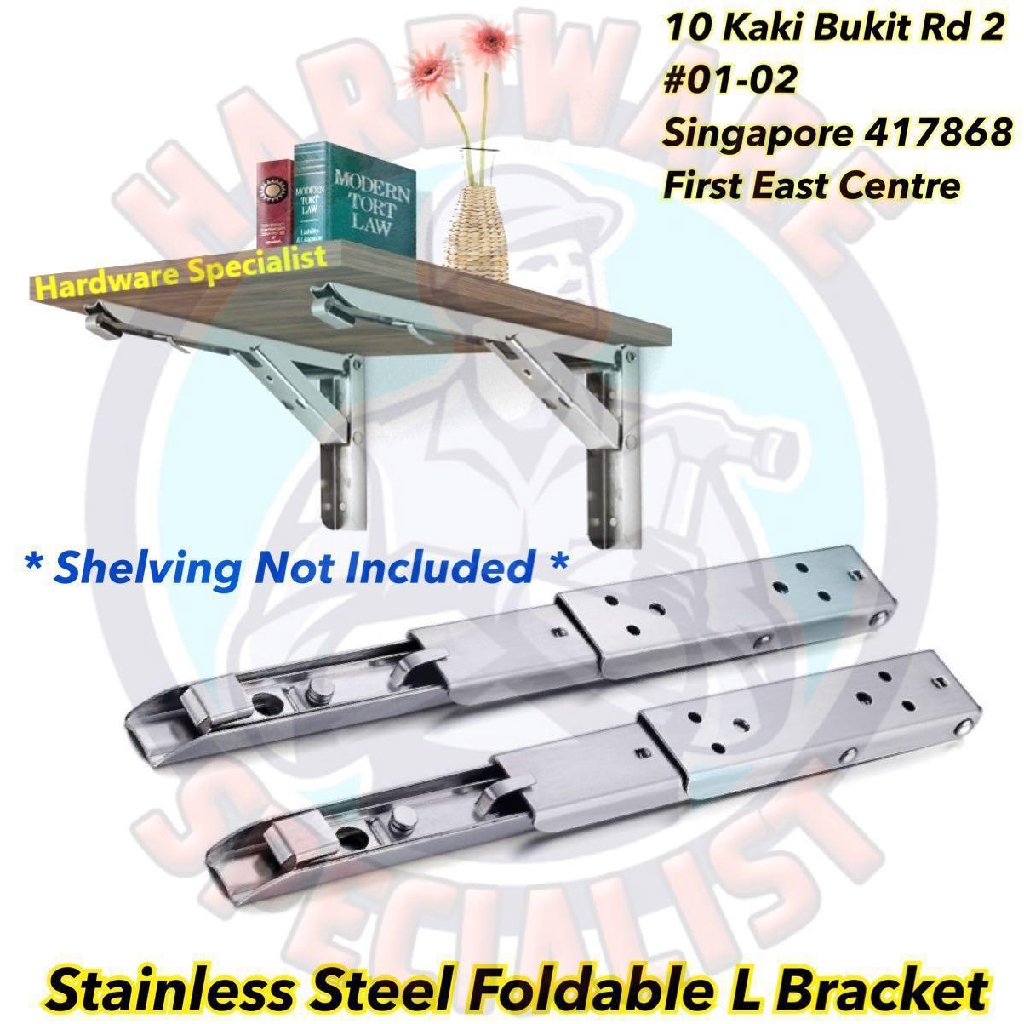 Stainless Steel Foldable L Bracket | Shopee Singapore