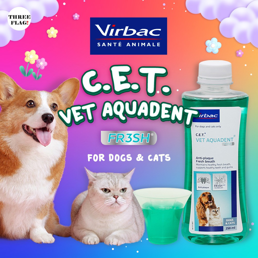 Virbac C.E.T. Vet Aquadent FR3SH Dental Solution Drinking Water