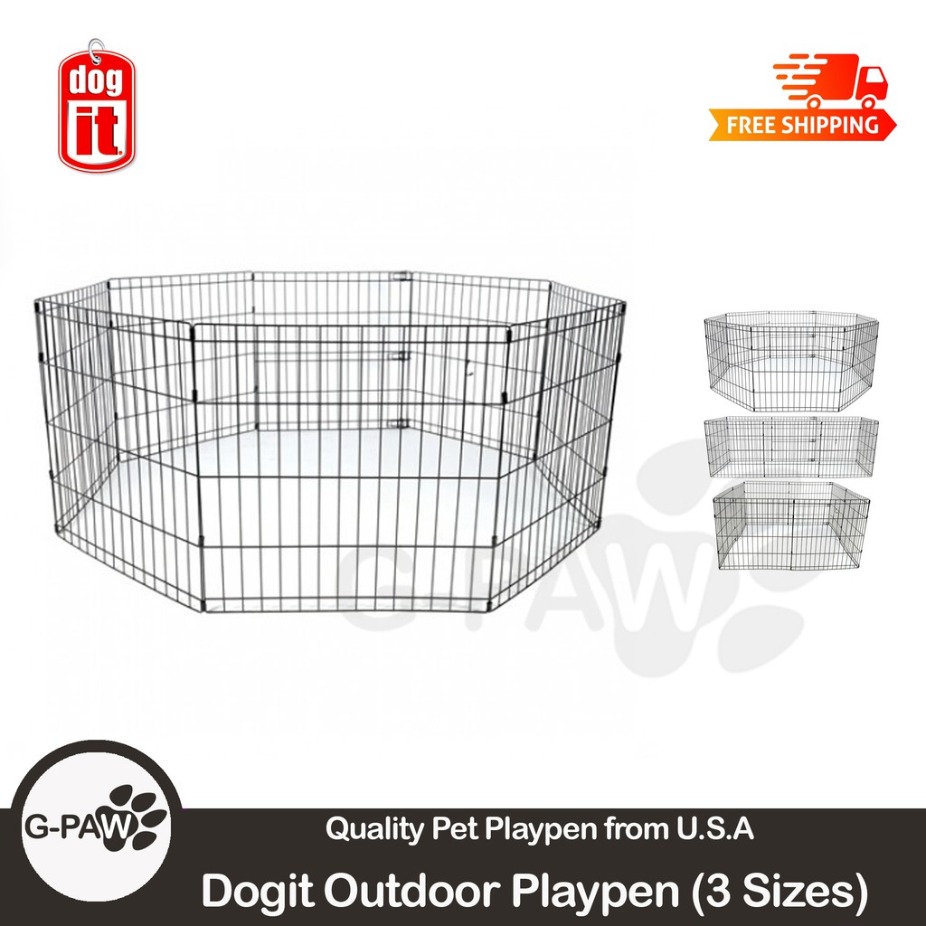 Dogit Outdoor Playpen 3 Sizes Available. Quality Spacious Pet Playpen. Shopee Singapore