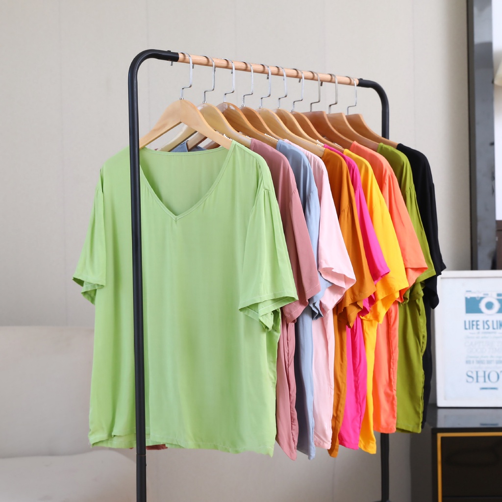 Women Clothing Casual Loose Plain Shirt Short Sleeve T-Shirt Women Blouse Cotton and Silk Plus Size Short Sleeve T-shirt