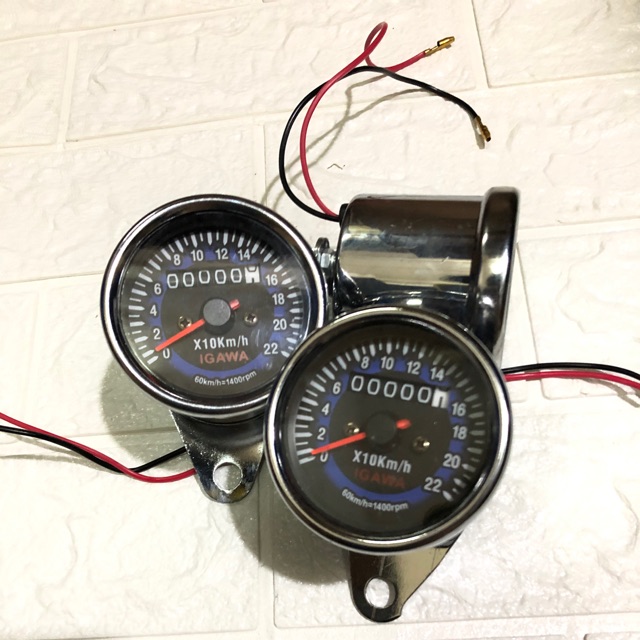 Round chrome speedometer with needle rpm | Shopee Singapore