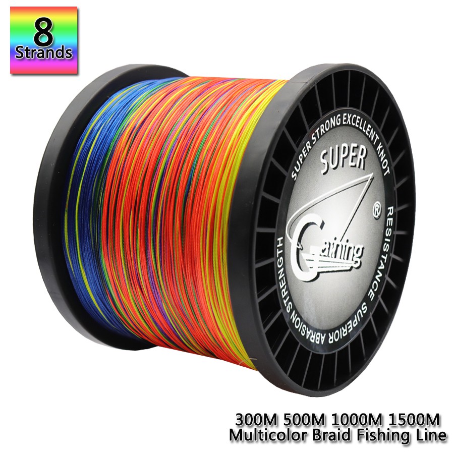 Gaining 8 Strands PE Braided Fishing Line Japan Multicolour Saltwater  Fishing Weave Superior Extreme Super Strong