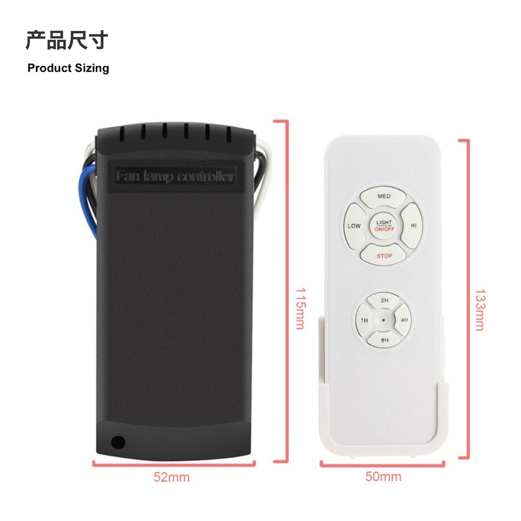 Smart Universal Ceiling Fan Lamp Remote Controller Kit Remote Control