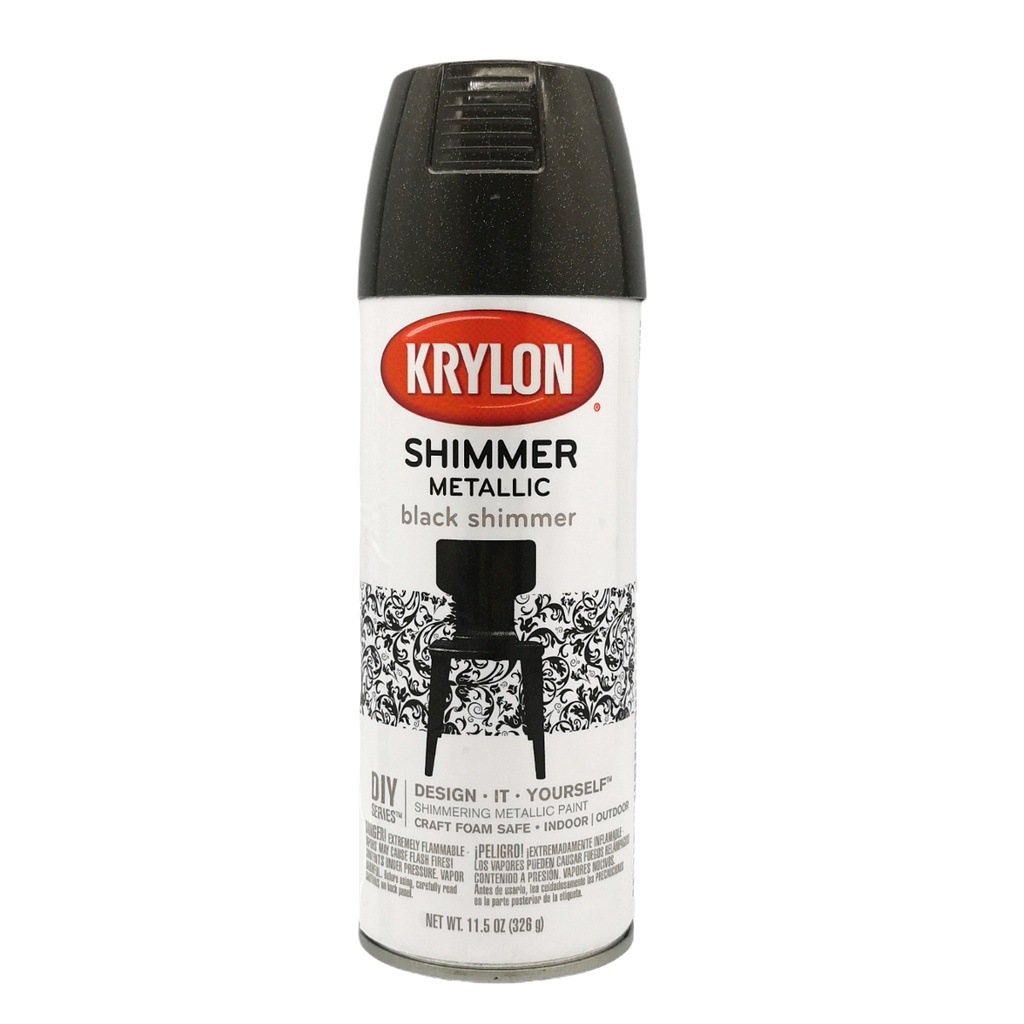 Krylon Shimmer Metallic Black K3926, 11.5oz (326g) 2865350039265 ...